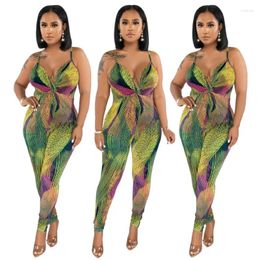 Cover Up Beach Women Robe Wear Bath Exits 2024 Swim Summer Cut Halter Ripple Print Slim Sexy Jumpsuit Solid Polyester Dress