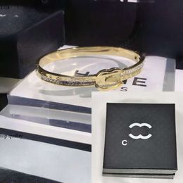 18K Gold Bangle Chanells Jewellery Designer Chanells Bracelet Luxury Girl Love Diamond Circle Bracelet Classic Brand Jewellery Couple Gift Box Fashion Fam 899