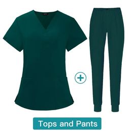 Stylish Work Uniform Set Doctors and Nurses in Beauty Salon Pet Hospital Dental Clinic and Operating Room 240517