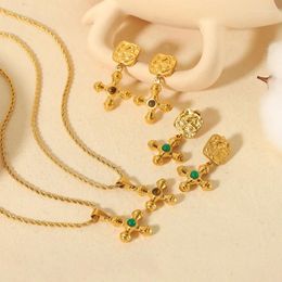 Necklace Earrings Set And For Women Pendant Accessories Geometric Ornament