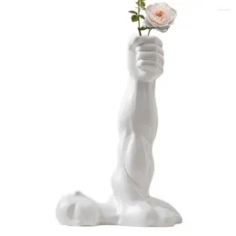 Vases Arm-Shaped Decorated Vase Ceramic Hand Flower For Modern Room Decorative Arm Body Shaped Small Bedroom