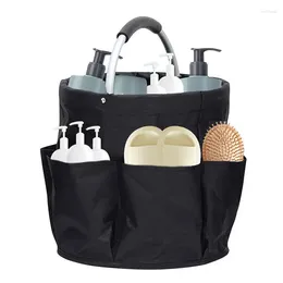 Storage Bags Garden Tool Basket Collapsible Picnic Round For Storing Towel Bath Ball Mouthwash Cup Body Wash Facial