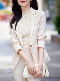 Tesco Business Suit For Office Ladies Women Pantsuit Solid Blazer And Pencil Trousers Slim Formal Jacket Sets 2 Piece