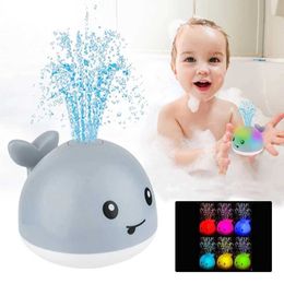 Other Toys Baby light bath whale automatic sprayer bathtub swimming pool bathroom shower toy baby children boy gift