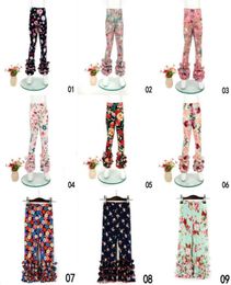 Baby Girls Flower Printed Leggings Kids print Florals Lace Pants Toddler Tights 09T 21Styles Summer Clothing9712107