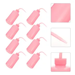 Storage Bottles 8 Pcs Rinse Bottle Cleaning Tool For Eyelashes Wash Practical Carafe Automatic Bend Mouth Abs With Miss Curler