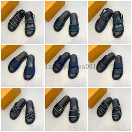 BOM DIA FLAT MULE Cool Effortlessly Stylish Slides 2 Straps with Adjusted Gold Buckles men Summer flip-flops Slippers 5.14 11