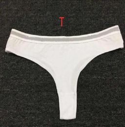 New Womens Briefs Cotton Woman Pantie Widebrimmed Letters Printed Underwear Bikini Thong Gstring Panties Briefs Ladies Women Und9307573