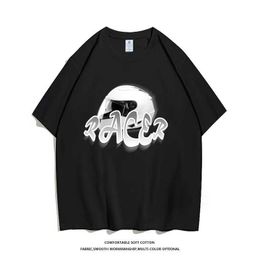 Men's T-Shirts Mens Cotton Short Slve T-shirt Summer Oversized Casual Aesthetic Breathable Y2k Tops Harajuku Strtwear Gym Graphic Clothing Y240516