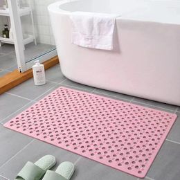 Bath Mats PVC Shower Mat Kitchen Bathroom Supplies Super Porous Large Non-slip Bathtub Strong Suction And Mildew Resistant