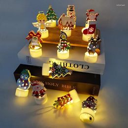 Table Lamps Christmas Decoration Electric Candle Lamp Tree Santa Claus Snowman Creative Candles Small Night Ornaments