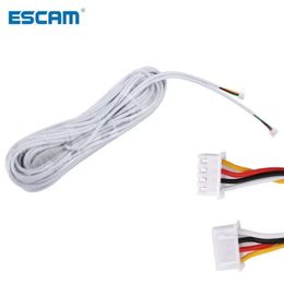 ESCAM 15M 2.54/4P 4 wire cable for video intercom Colour Video Door Phone doorbell wired Intercom