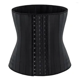 Women's Shapers 25 Steel Bones Latex Waist Trainer 29.5CM Hooks And Eyes Fajas Belt Cincher Underbust Corset