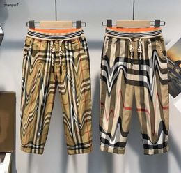 Top baby pants girl boy Leggings kids designer clothes Size 100-150 CM Multi Colour cross stripe design child trousers Nov20