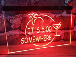 ITS 500 SOMEWHERE MARGARITA beer bar pub club 3d signs led neon light sign home decor crafts