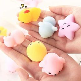 Decompression Toy New Mochi Squishies Kawaii Anima Squishy Toys for Childrens Stress Relief Ball Squeeze Party Helps Relieve Stress Toys WX