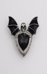 Brooches Halloween Gothic Punk Skull Bat Corsage Pin Pins Backpack Clothes Lapel Fun Badge Jewellery Gift25004307706623