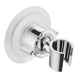 Bath Accessory Set Wall Mount Shower Head Holder Bracket 360 Adjustable Drill Free Universal Chrome