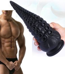 Black Butt Dildo Plug Silicone Big por Monster Penis Prostate Massage Vagina Masturbation Sex Toys For Woman Man8272599