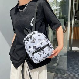 Backpack Preppy Style Animal Pattern Printing Knapsack Women Casual Ladies Small Handbags