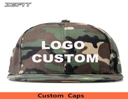 High Quality Fashion Custom 3D Embroidery Camouflage Baseball Snapback Caps Unisex Adult Kids Customised Made Hats4569428