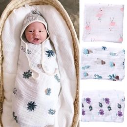 Blankets 127D Soft Muslin Cotton Baby Wrap Swaddling Blanket Born Infant Swaddle Towel Slee