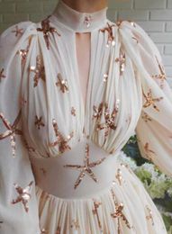 2020NEW Women Turtleneck High Slit Maxi Dress Elegant Sequined Detail Tunic Dress Classy Evening Party Formal Long Dress6190362