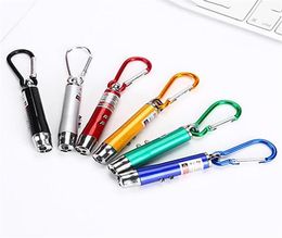 LED Key Chain Flashlight Mini Flashlights 3 In1 Laser Light Pointer Torch Keychain Money Detector a37271a1035453