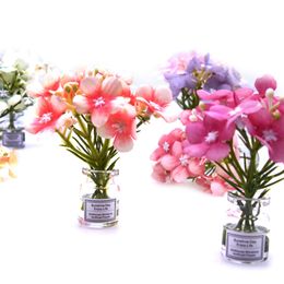 Dollhouse Miniature Potted Flower Plant Model Simulation Vase DIY Furniture Accessories For Doll House Decor Kids Toys
