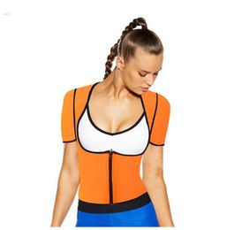 Blue XS 6XL plus size women Shapers sweat enhancing waist corset trainer sauna suit sexy vest shaper body3797203