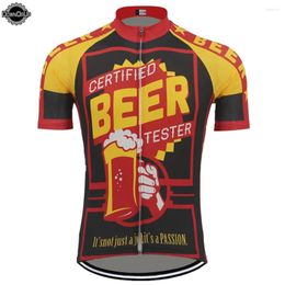 Racing Jackets Beer Cycling Jersey Ropa Ciclismo Men Short Sleeve Bike Wear Summer Clothing Outdoor Top Bicycle Clothes MTB