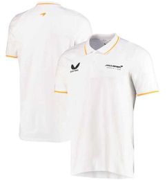 McLaren Castore Men Polos White 2022 New McLaren Team POLO Shirts One Racing Suits Team Uniforms MOTO Clothing9579708
