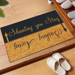 Carpets Vintage Home Door Mat You Stay Inside Outside Bedroom Carpet Funny Doormats Anti-Slip Room Decor Bathroom Hallway Decoration Rug