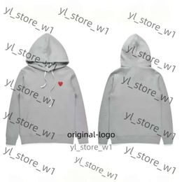 Men's Hoodie Sweatshirts Women Zipper Loose Coat Play Sweatshirt Commes Cardigan Des Small Red Heart Jacket Garcons Standard and Fleece 1791