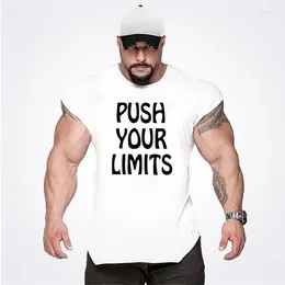 Men's Tank Tops Clothing Cotton Sleeveless Top Gyms Bodybuilding Vest Summer Breathable Absorb Sweat Shirt