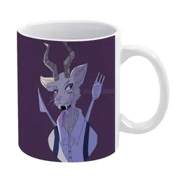 Mugs Melon Beastars White Mug Ceramic Tea Cup Birthday Gift Milk Cups And Animal Anime Furry Manga Antagoni