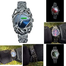 Alabastro originale Alabastro fuso in acciaio inossidabile in acciaio inossidabile Crystal orologio di nicchia intarsio intarsiato irregolare