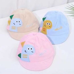 Caps Hats Cartoon Dinosaur Baby Baseball Hat Summer Mesh Childrens Boys and Girls Sun Hat Outdoor Childrens Adjustable Hat WX3494