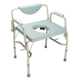 xtra-Wide Heavy-Duty Commode Chair with 550 lbs Capacity - Bedside Toilet Riser & Safety Frame