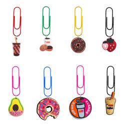 Other Desk Accessories Donuts Cartoon Paper Clips Cute Small Paperclips Shaped Paperclip For School Metal Bookmark Bk Bookmarks Nurse Otvpw