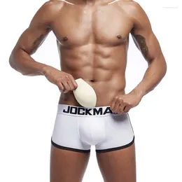 Underpants Mens Boxers Pouch Underwear Sexy Push Up Cup Trunks Enhancing Bulge Back Hip Enhance Cotton Buttocks Shorts