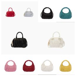 High quality miui hobo logv luxury crossbody bags designer women lady shoulder fashion black Bag mini white summer pink purses designer handbag 10A