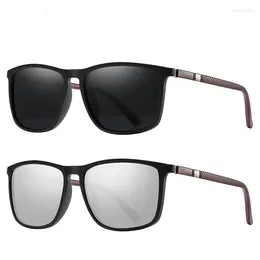 Sunglasses Luxury Men Polarized Driving Fishing Anti-glare Vintage Square Sun Glasses Man Women Ultra Light Frame Shades UV400