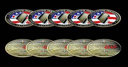 5pcs Non Magnetic Crafts Challenge Coin Operation Enduring dom Combat Veteran OIF Bronze Plated Miliatry24979452681