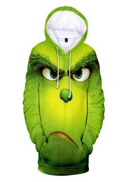 Anime Grinch men039s Hoodie fashion home 3D Hoodie green xxs4xl7014181