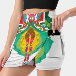 Skirts Calypso Women's Skirt Aesthetic Fashion Short Colours Tropical Cute Character Beautiful Pretty