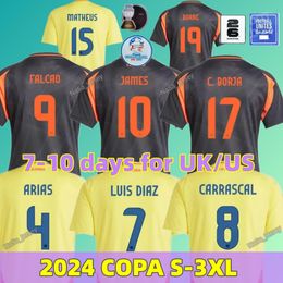 3XL 24 25 COLOmbia JAMES Luis Diaz Soccer Jerseys 2024 Copa CoLUmBIa Football Shirt Home Away Set Camisetas LERMA ARIAS C. CHUCHO CUADRADO kids kit