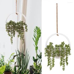 Decorative Flowers Low Maintenance Hanging Plants Eco-friendly Fake Natural Greenery Simulation For Wall Or Pot Planting