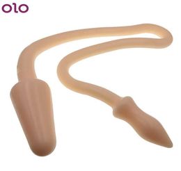 Super Long Dildo 90cm Dual Headed Anal Plug Prostate Massager Butt Plugs Sex Toys for Lesbian Gay Couples Vaginal Anus Dilator X058513088
