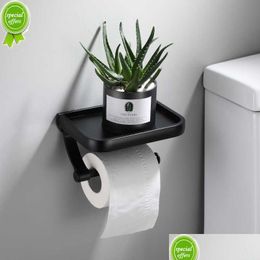 Tissue Boxes & Napkins New Stainless Steel Toilet Paper Holder Bathroom Wall Mount Wc Phone Shelf Towel Roll Accessories Drop Delivery Dh2B8